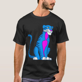 COREY TIGER 80's ALERT BLAUWE TIGER T-shirt