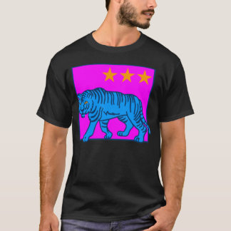 COREY TIGER 80's BLAUWE TIJGER STERREN T-shirt