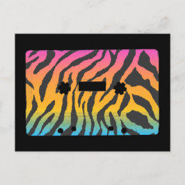 Corey Tiger 80s Cassettebandje Briefkaart