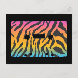 Corey Tiger 80s Cassettebandje Briefkaart