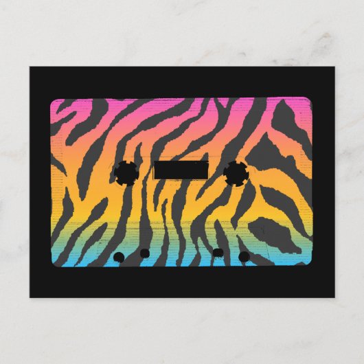 Corey Tiger 80s Cassettebandje Briefkaart (Voorkant)