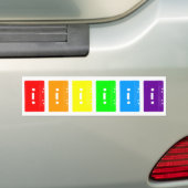 Corey Tiger 80s Cassettebandjes Rainbow Bumpersticker (Op auto)