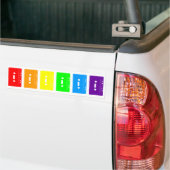 Corey Tiger 80s Cassettebandjes Rainbow Bumpersticker (Op Truck)