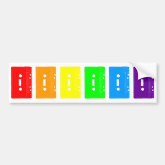 Corey Tiger 80s Cassettebandjes Rainbow Bumpersticker