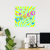 Corey Tiger 80s  Disco Stars Poster (Thuiskantoor)