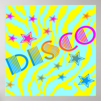 Corey Tiger 80s Disco Stars Poster
