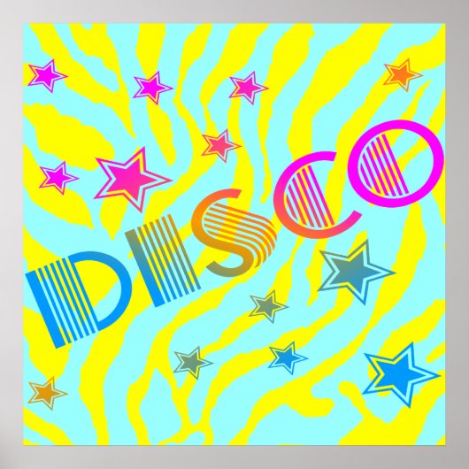 Corey Tiger 80s  Disco Stars Poster (Voorkant)