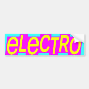 Corey Tiger 80s  Electro Bumpersticker