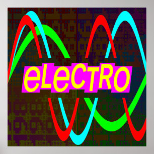 Corey Tiger 80s  Electro Poster