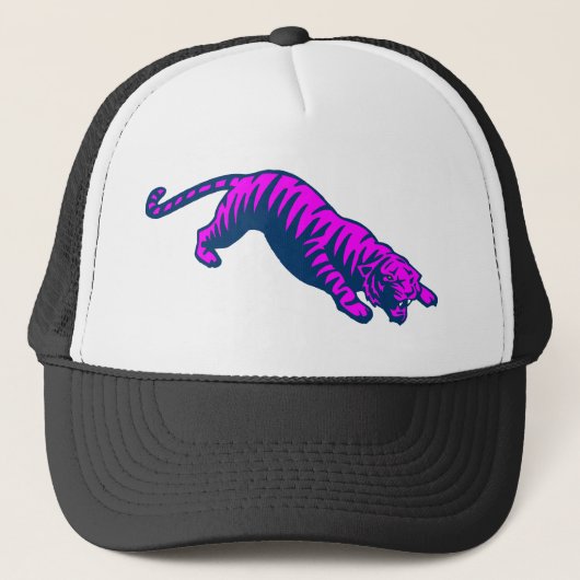 COREY TIGER 80's GEKROMDE TIGER Trucker Pet (Voorkant)