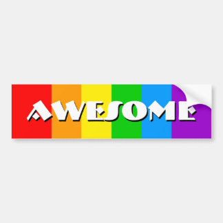 Corey Tiger 80s  Geweldige regenboog Bumpersticker