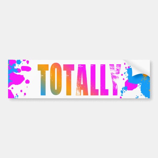 Corey Tiger 80's helemaal platter verf Bumpersticker (Voorkant)