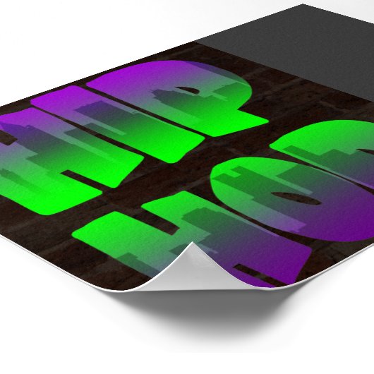 Corey Tiger 80s  Hip Hop Poster (Hoek)