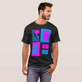 Corey Tiger 80s "I Love 80s Cassettebandjes" Shirt (Voorkant volledig)