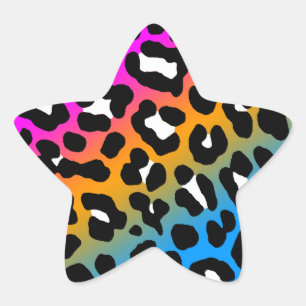 Corey Tiger 80s Leopard Spots (Multicolor) Ster Sticker