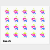 Corey Tiger 80s Lippen & Sterren Ster Sticker (Vel)