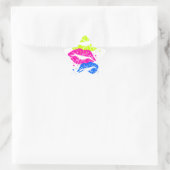 Corey Tiger 80s Lippen & Sterren Ster Sticker (Tas)