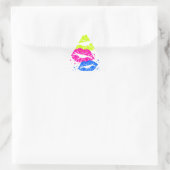 Corey Tiger 80s Lippen & Sterren Sticker (Tas)