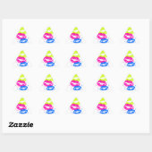 Corey Tiger 80s Lippen & Sterren Sticker (Vel)