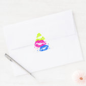 Corey Tiger 80s Lippen & Sterren Sticker (Envelop)