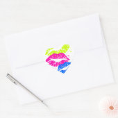 Corey Tiger 80s Lips & Stars Hart Sticker (Envelop)