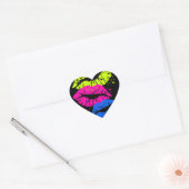 Corey Tiger 80s Lips & Stars Hart Sticker (Envelop)