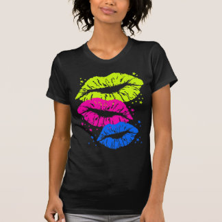 Corey Tiger 80s  Lips & Stars Kisses T-shirt