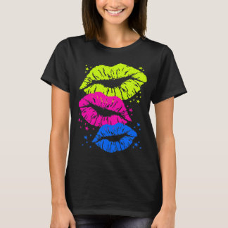 Corey Tiger 80s  Lips & Stars Kisses T-shirt