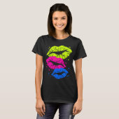 Corey Tiger 80s  Lips & Stars Kisses T-shirt (Voorkant volledig)