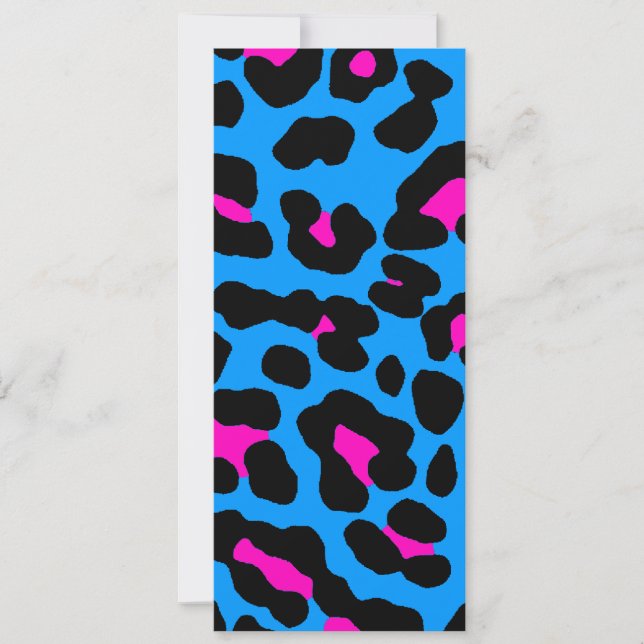 Corey Tiger 80s Luipaard Vlekken (Blauw) (Voorkant)