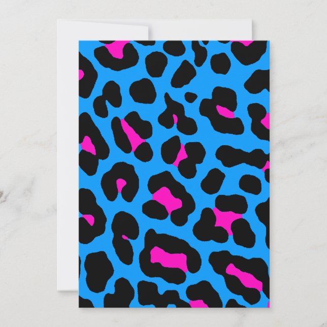 Corey Tiger 80s Luipaard Vlekken (Blauw) (Voorkant)