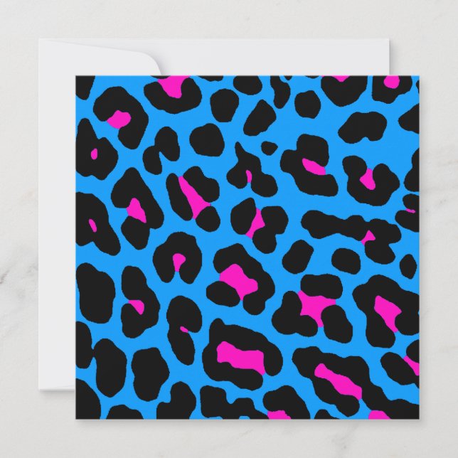 Corey Tiger 80s Luipaard Vlekken (Blauw) (Voorkant)