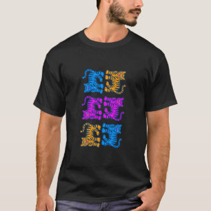 COREY TIGER 80's MULTI TIGER VERTICAAL T-shirt
