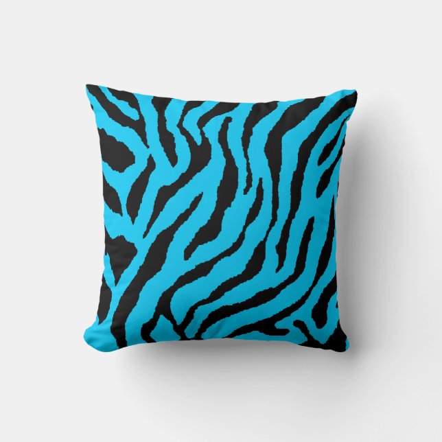 Corey Tiger 80s  Neon Animal Stripes Kussen (Voorkant)