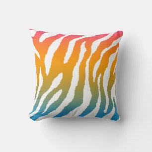 Corey Tiger 80s  Neon Animal Stripes Kussen