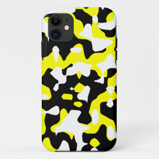 Corey Tiger 80s Neon Camouflage (Geel) iPhone 11 Hoesje