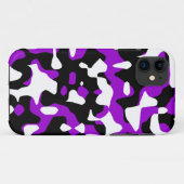 Corey Tiger 80s Neon Camouflage (Paars) Case-Mate iPhone Case (Achterkant (horizontaal))