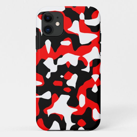Corey Tiger 80s Neon Camouflage (Rood) Case-Mate iPhone Case (Achterkant)