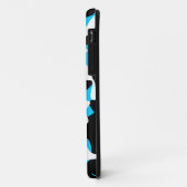 Corey Tiger 80s Neon Camouflage (Tealblauw Aqua) Case-Mate iPhone Case (Achterkant/links)