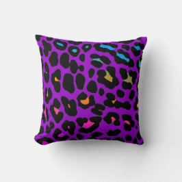 Corey Tiger 80s Neon Leopard Print Kussen
