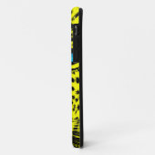 Corey Tiger 80s Neon Luipaard Gezicht (Geel) Case-Mate iPhone Case (Achterkant/links)