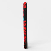 Corey Tiger 80s Neon Luipaard Gezicht (Rood) Case-Mate iPhone Case (Achterkant/links)