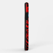 Corey Tiger 80s Neon Luipaard Gezicht (Rood) Case-Mate iPhone Case (Achterkant/rechts)