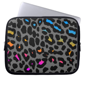 Corey Tiger 80s Neon Luipaardprint Laptop Sleeve