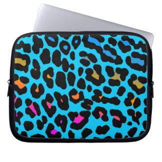 Corey Tiger 80s Neon Luipaardprint Laptop Sleeve