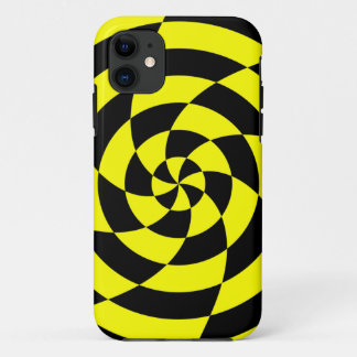 Corey Tiger 80s Neon Op Art (Geel) iPhone 11 Hoesje