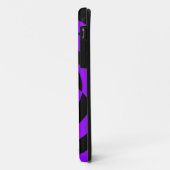 Corey Tiger 80s Neon Op Art (Paars) Case-Mate iPhone Case (Achterkant/links)