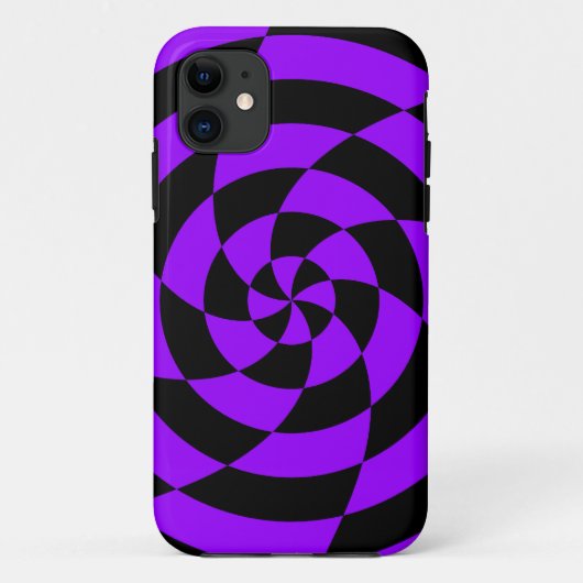 Corey Tiger 80s Neon Op Art (Paars) Case-Mate iPhone Case (Achterkant)