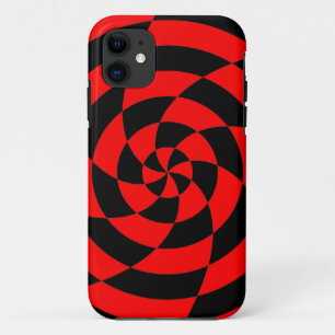 Corey Tiger 80s Neon Op Art (Rood) iPhone 11 Hoesje