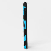 Corey Tiger 80s Neon Op Art (Tealblauw) Case-Mate iPhone Case (Achterkant/links)